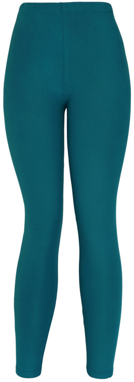 Ultra Soft Teal Leggings Solid Brushed Basic Full Leggings