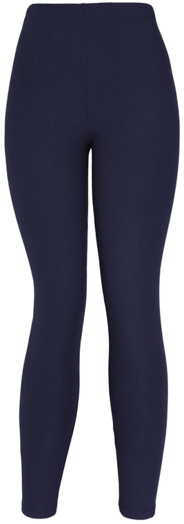 Ultra Soft Navy Leggings Solid Brushed Basic Full Leggings