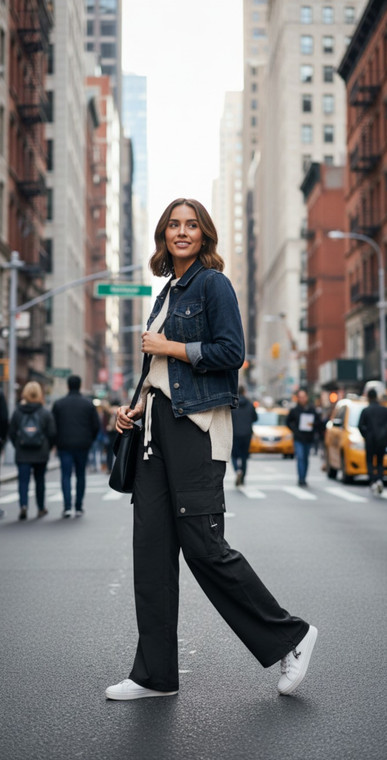 Black Cargo Pants. Hiking pants for ladies who loves comfort and practicality.