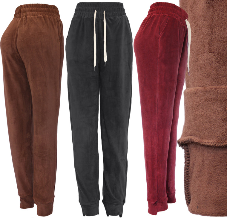 Soft and Stretchy Joggers Pants Winter Casual Fleece Sweatpants