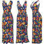 When the days get long and hot, this dress has you covered. It’s a summer dream come true, with a deep V-neck and sleeveless arms to keep you cool. The vibrant floral pattern. It’s perfect for a casual summer party and versatile enough for a shopping trip, a day at the beach, or just running errands.