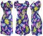 Beautiful Hawaiian leaf pattern summer dress. Sundress cover up is great for casual days at the park or beach .The pattern of big roses is so striking and unique, and the dress is so comfortable to wear. Short sleeve dress