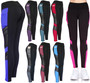 Rose Mesh Workout Leggings with Pockets High Waist Athletic Active Pants