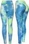 Active wear leggings features textured fabric and butt lifting design. Tie Dye color all over. Stretchy leggings for active ladies.