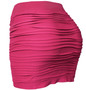 Mini Stretch Seamless Solid Basic Pleated Bodycon Skirt