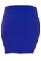 Cotton Blend Basic Royal Mini Skirt with Wide Waist Band