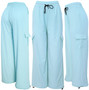 Light Blue Cargo Pants. Hiking pants for ladies who loves comfort and practicality.