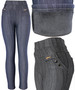 Winter Jean Look Plush Lined Thick Denim Look Pants