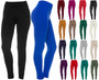 Teal Fleece Winter Thick Warm Basic Stretchy Leggings