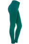 Teal Fleece Winter Thick Warm Basic Stretchy Leggings