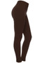 Brown Fleece Winter Thick Warm Basic Stretchy Leggings