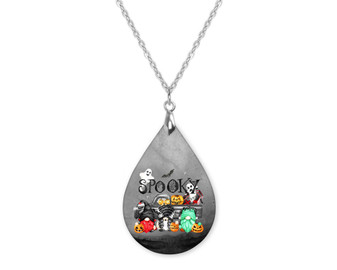 Spooky Halloween Teardrop Shape Necklace