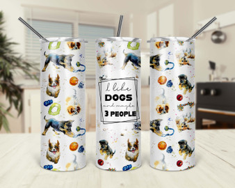 Like Dogs More Dog Lover Design 20oz Tumbler