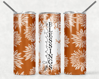 Harvest Blessings Thanksgiving Design 20oz Tumbler