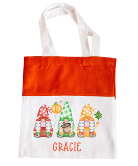 Fall Gnome Halloween Candy Bag for Trick or Treat
