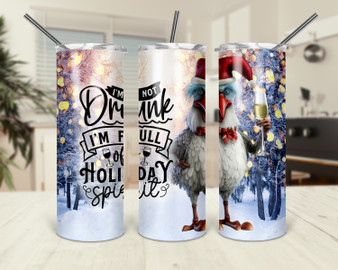 Not Drunk Full Of Holiday Spirit 20oz Tumbler