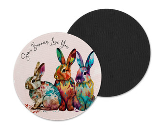 Easter Bunny Some Bunnies Love You Coasters Set of 4