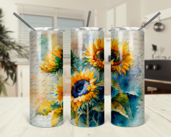 Sunflower Fall Design Gift For Mom Tumbler