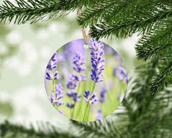 Lavender Flower Lover Christmas Tree Ornament