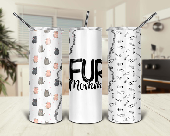 Fur Momma Cat Lover Design 20oz Tumbler