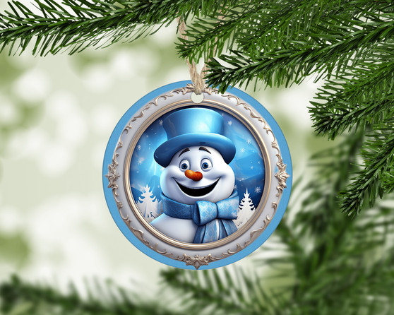 Snowman Christmas Tree Ornament Holiday Ornament