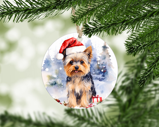 Yorkshire Terrier Dog Lover Christmas Ornament