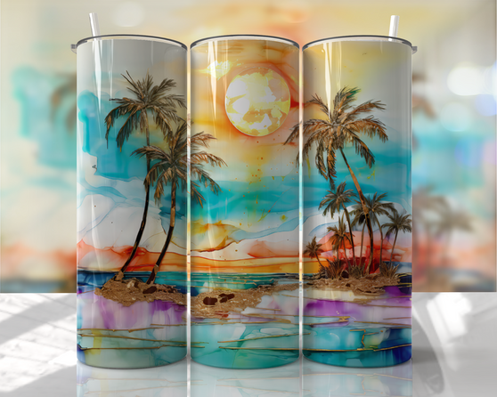 Beach Sun Summer 20oz Tumbler