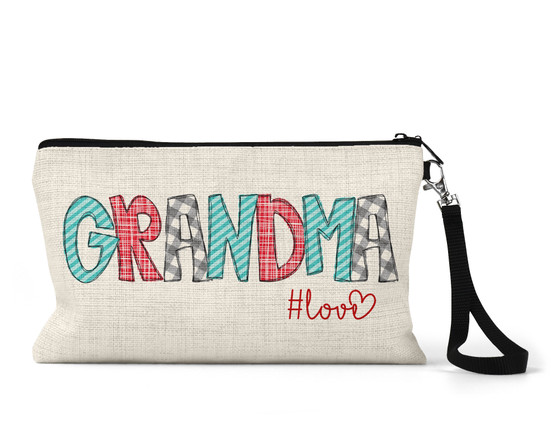 Grandma Love Wristlet Makeup Bag