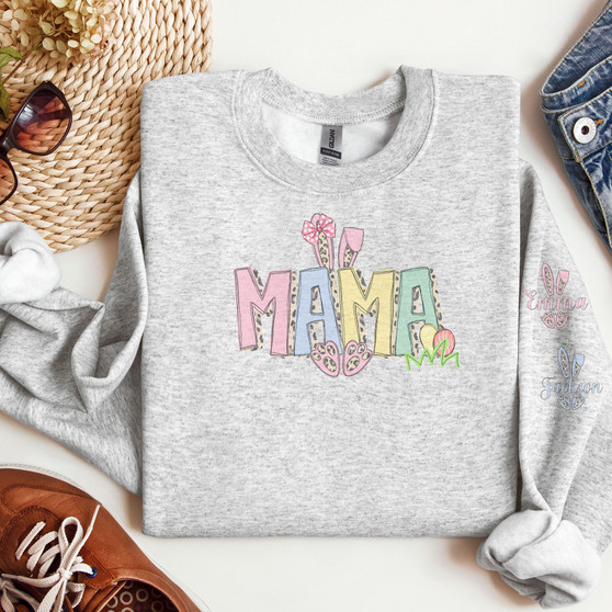 Personalized Easter Long Sleeve Tshirt or Sweatshirt for Mom, Grandma, Teacher