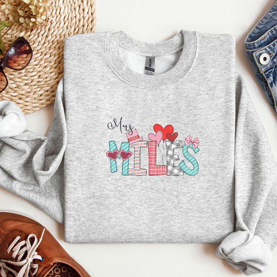 Personalized Valentine's Day Long Sleeve T-Shirt or Sweatshirt