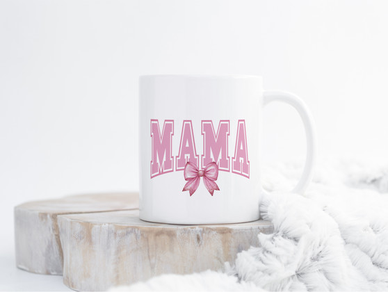 Mama Pink Ribbon Coffee Mug 15oz