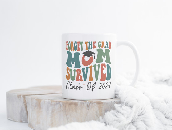 Mama Survived 2024 Graduation Coffee Mug 15oz