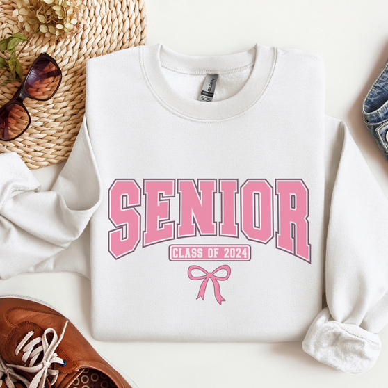Senior Class Of 2024 Sweatshirt or T-shirt, Crewneck or Long Sleeve Shirt Option