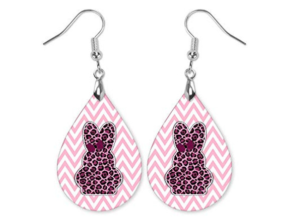 Easter Bunny Cute Teardrop Dangling Earrings