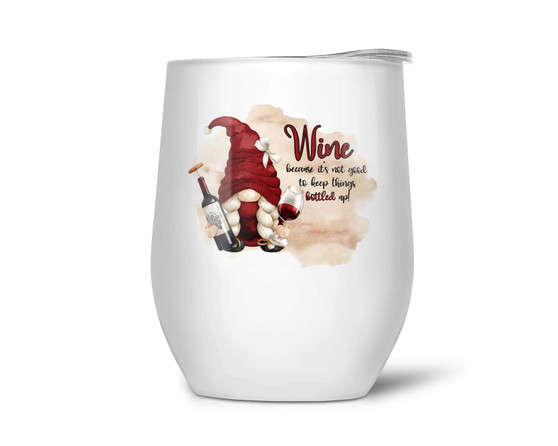 Gnome Wine Lover 12oz Tumbler