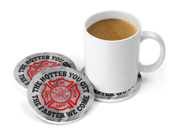 Firefighter Emblem Coasters