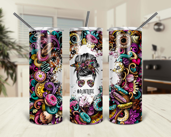 #AuntLife Aunt Auntie Design 20oz Tumbler