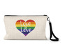 Love Is Love LGBTQ Wristlet Makeup Bag
