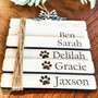 Personalized Book Stack Christmas Ornament