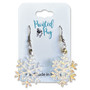 Snowflake Iridescent Acrylic Christmas Dangle Earrings