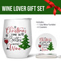 Christmas 12oz Better With Wine Tumbler & Coaster Gift Set
