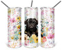 Black Pug Dog Lover  20oz Tumbler