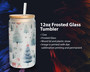 Merry Christmas Nurse Frosted Glass Tumbler 12oz