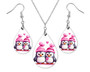 Valentine's Penguin Earrings