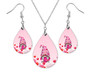 Valentine's Day Pink Gnome Heart Earrings