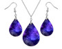 Purple Galaxy Boho Earrings