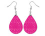 Valentine's Day Fuchsia Pink Heart Earrings
