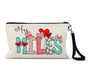 Personalized Name Valentine's Day Wristlet Makeup Bag