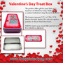 Personalized Valentine's Day Treat Box,  Pencil Box, Puzzle Box in Red
