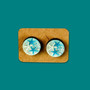 Starfish Teal Blue Summer Beach Stud Earrings